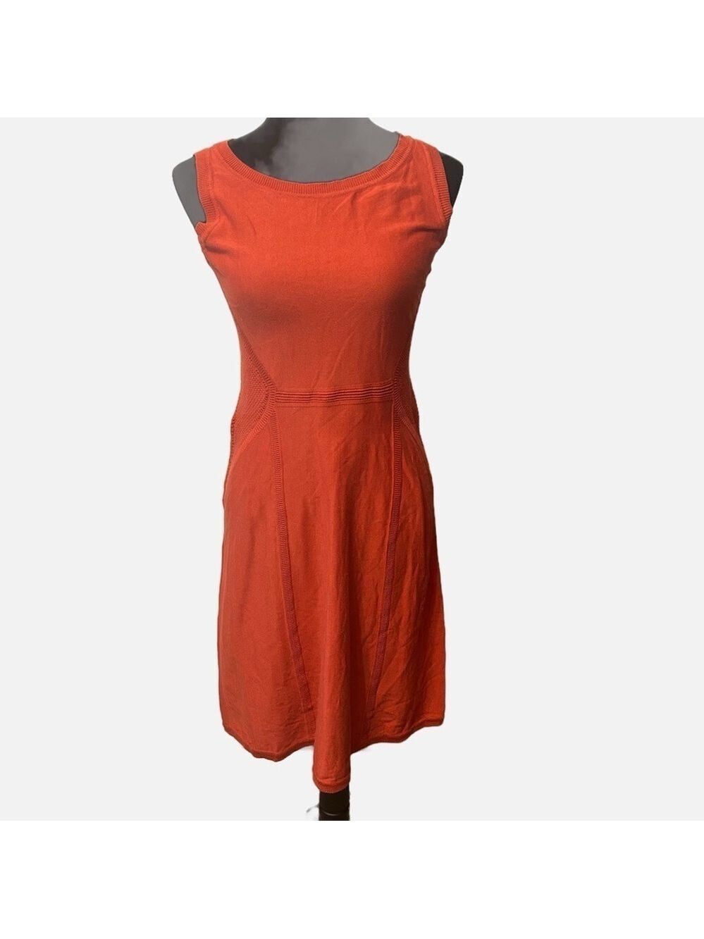 Peruvian Connection Women’s Tank Midi Dress Pima Cotton Small Coral Sleeveless